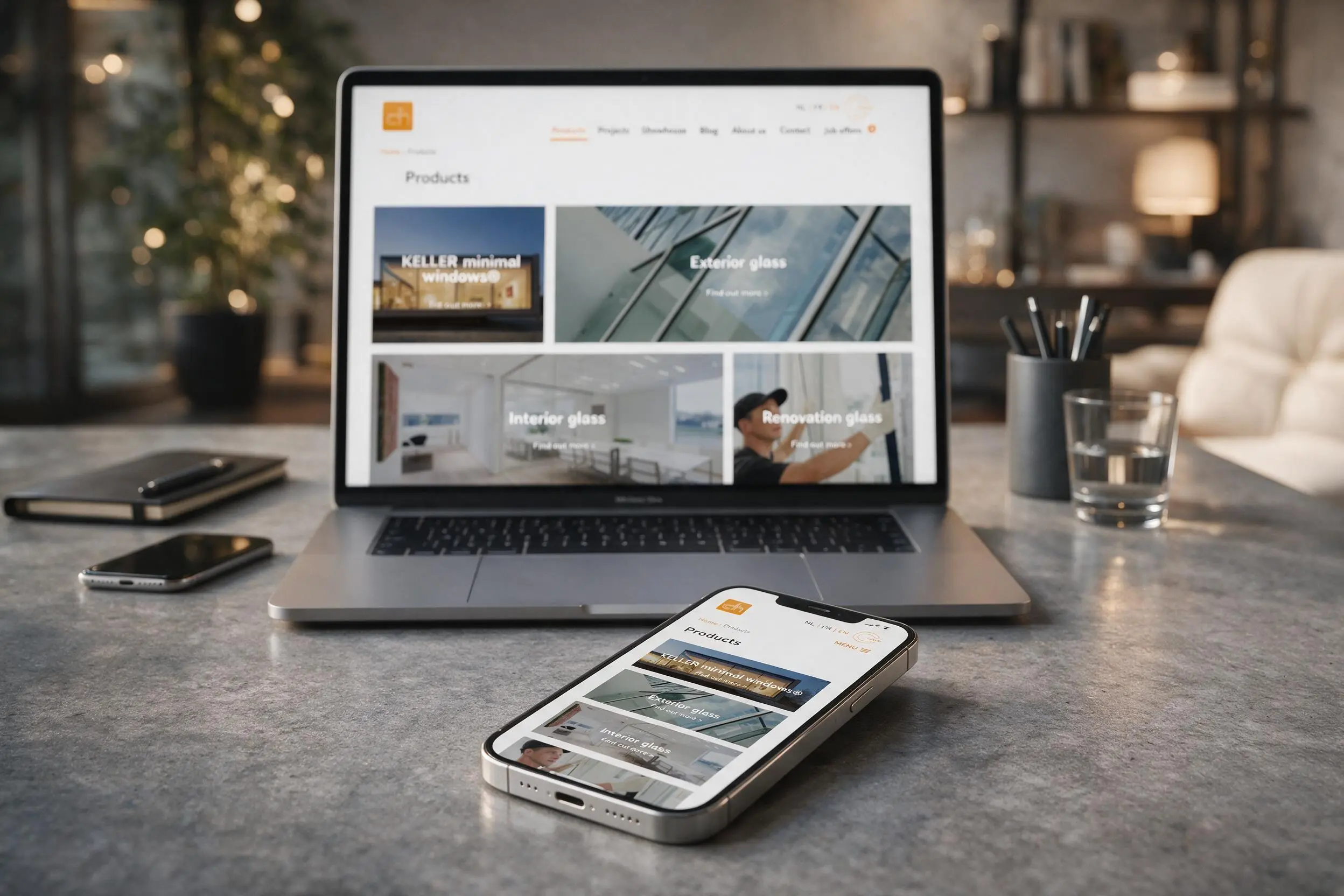 Glasceyssens marketing site concept preview